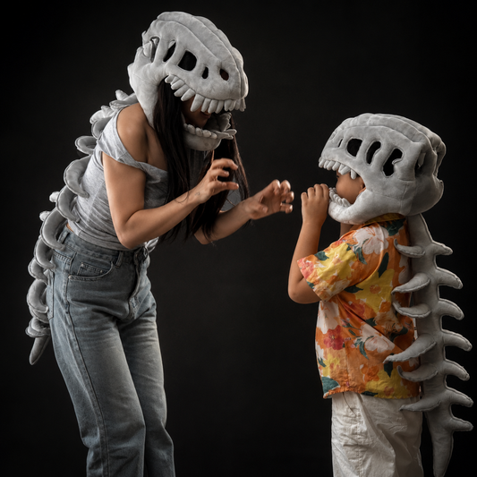 Dinosaur Skeleton Plush Hoodie